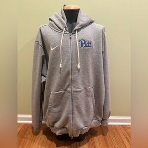 Nike Men's Pitt Panthers Grey Dri-FIT Sideline Full-Zip Hoodie Size 3XL